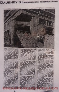 Daubney's Greengrocers, 45 Brook Road 