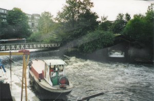 Spillway at very high tide
